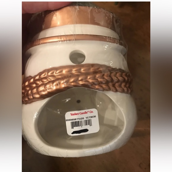New YANKEE CANDLE Tart Burner Warmer Snowman Christmas Holiday Gift - Picture 6 of 11